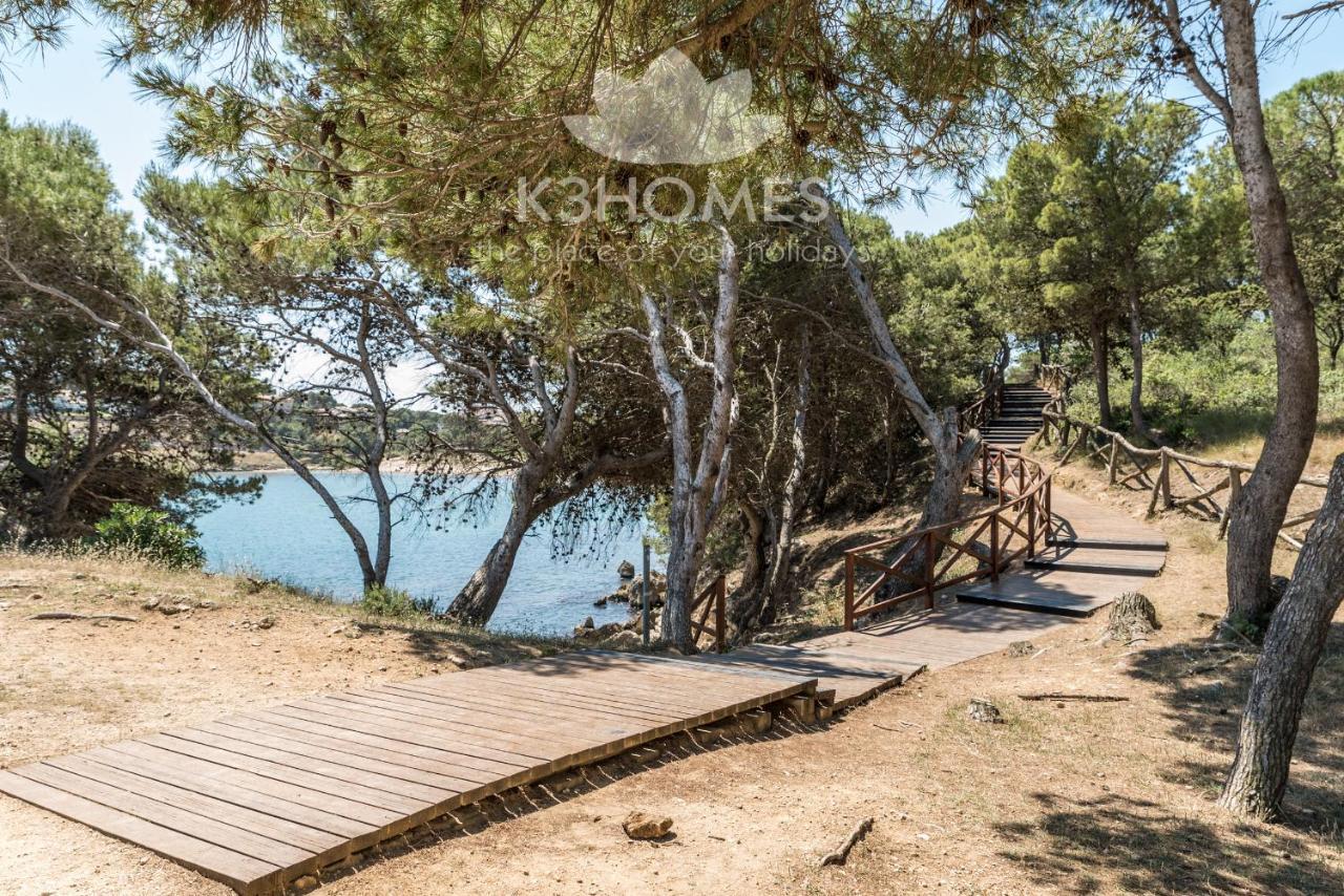 Bungalow Maite L' Escala Bagian luar foto